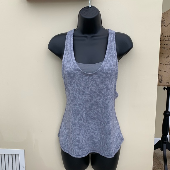 Lululemon tank with attached sports bra - Picture 2 of 9